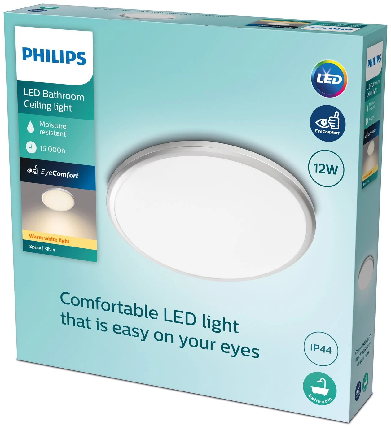 Philips Spray Bathroom Luminaire Flush To Ceiling Light - Image 6