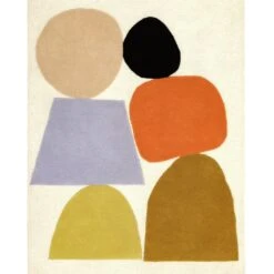 Habitat Geometric Cut Pile Rug - 120X170cm - Multicoloured