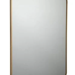 Habitat Brushed Rectangular Wall Mirror - Gold - 50x70cm