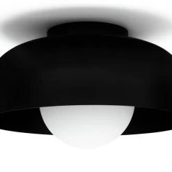 Habitat Modern Globe Metal Bathroom Ceiling Light - Black