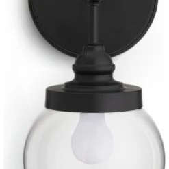 Habitat Globe Metal Bathroom Wall Light - Black
