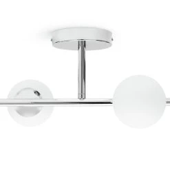 Habitat Metal 4 Light Bathroom Flush Ceiling Light - Chrome
