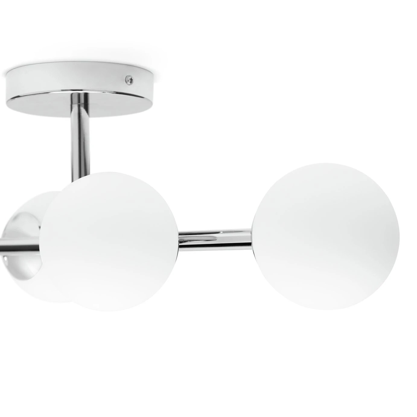 Habitat Metal 4 Light Bathroom Flush Ceiling Light - Chrome - Image 4