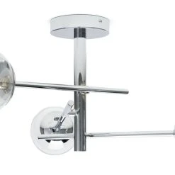 Habitat Sputnik Metal Bathroom Flush Ceiling Light - Chrome