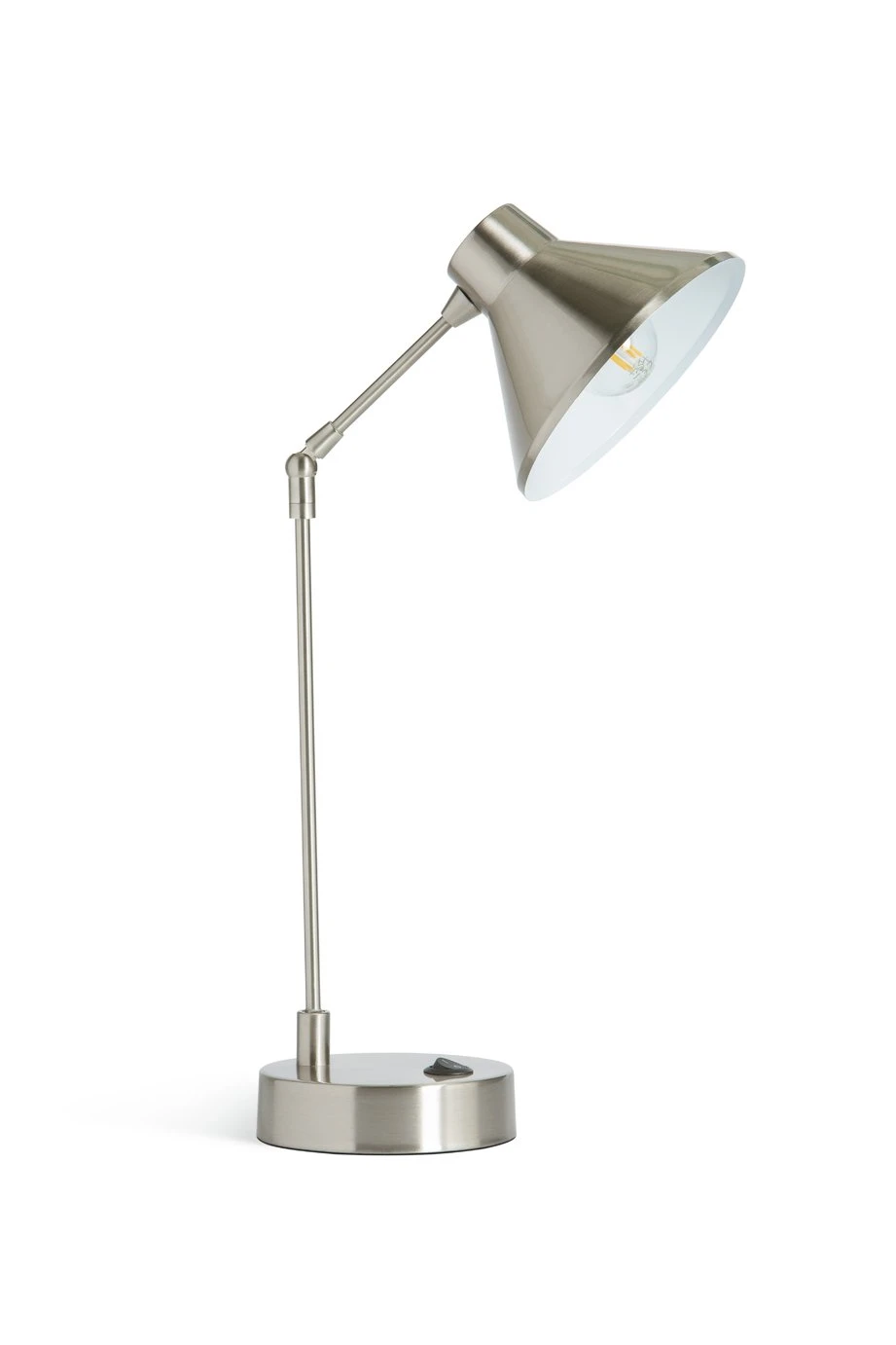 Habitat Bobby Metal Desk Lamp - Silver