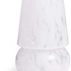 Habitat Rahnn Confetti Glass Table Lamp - White