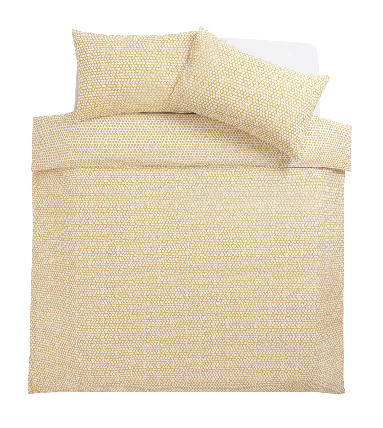 Argos Home Polka Square Yellow Bedding Set - Single - Image 3