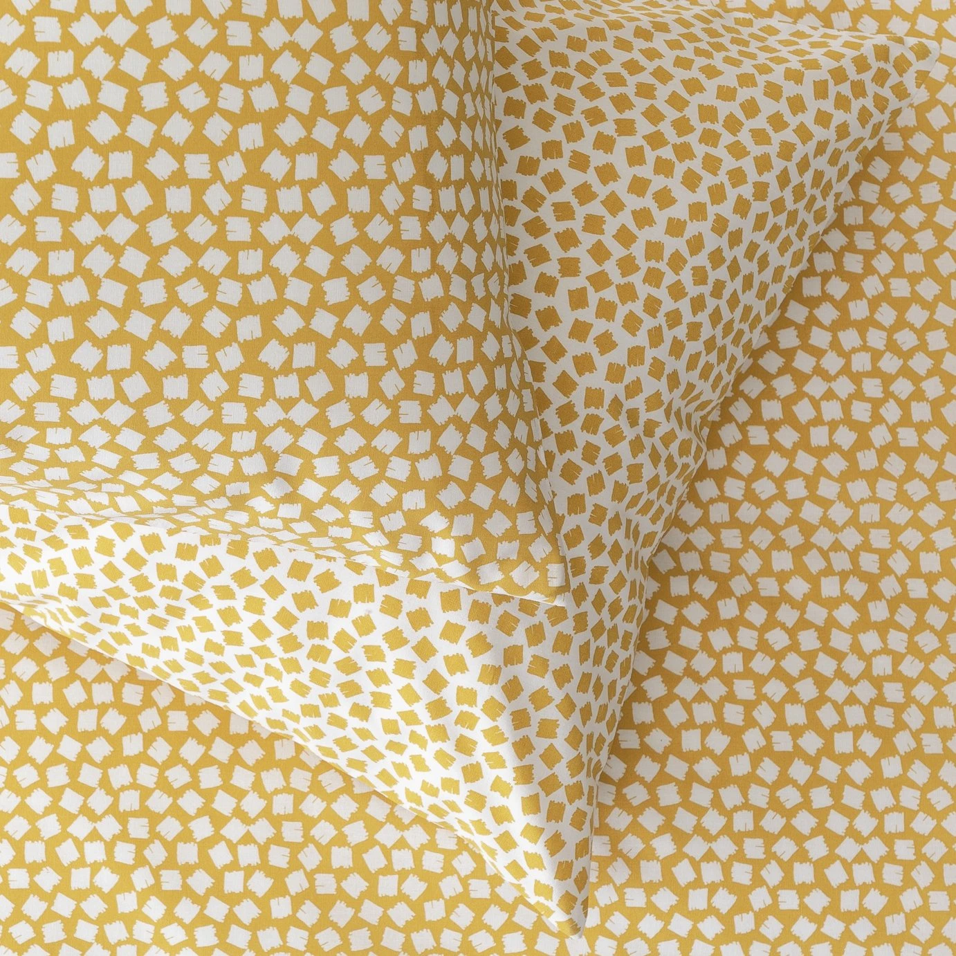 Argos Home Polka Square Yellow Bedding Set - Single - Image 4