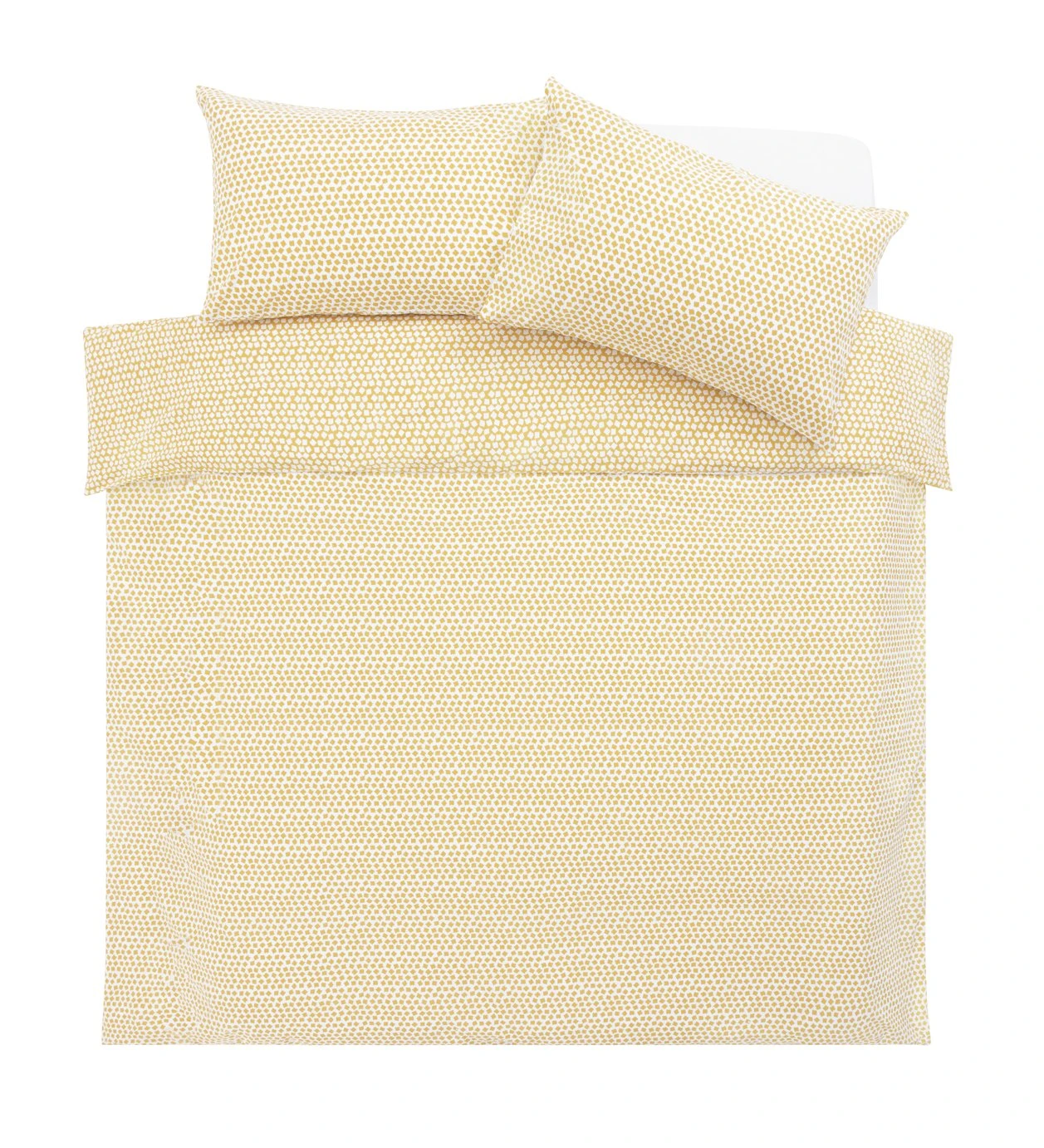Argos Home Polka Square Yellow Bedding Set - Single - Image 5