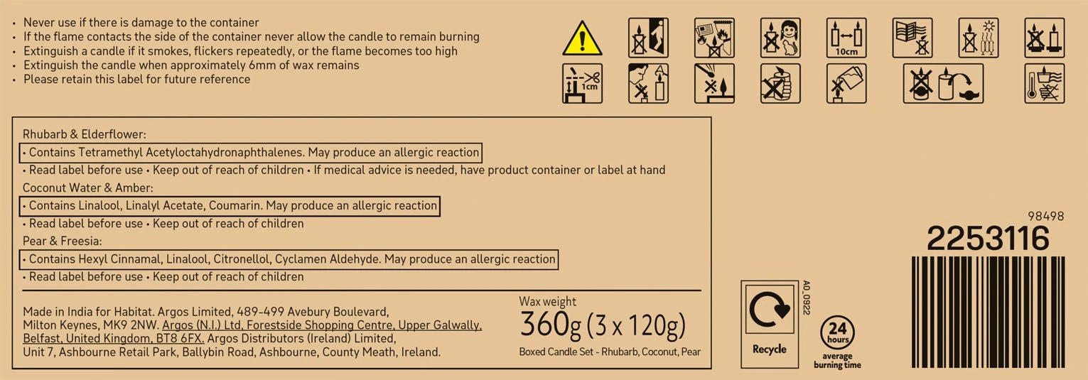 Habitat Medium Scented Boxed Candle Set - Set Of 3 - Image 5