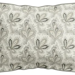 V/A V&A Cotton 200 TC Aarya Indian Paisley Pillowcase - White