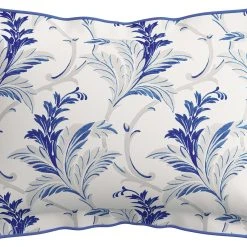 V/A V&A Cotton 200 TC Baroque Patterned Pillowcase - Blue