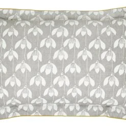 Scion Cotton Snowdrop Flower Pillowcase - Grey