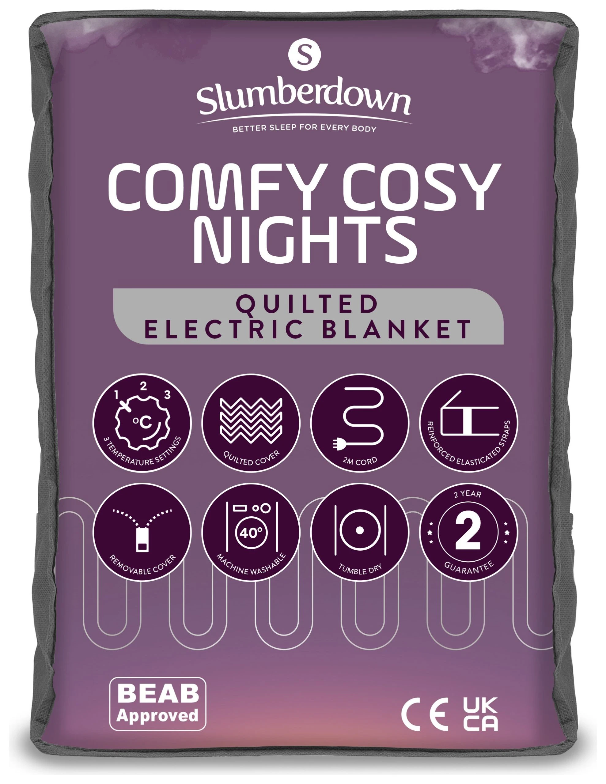 Slumberdown Comfy Cosy Nights Electric Blanket-King