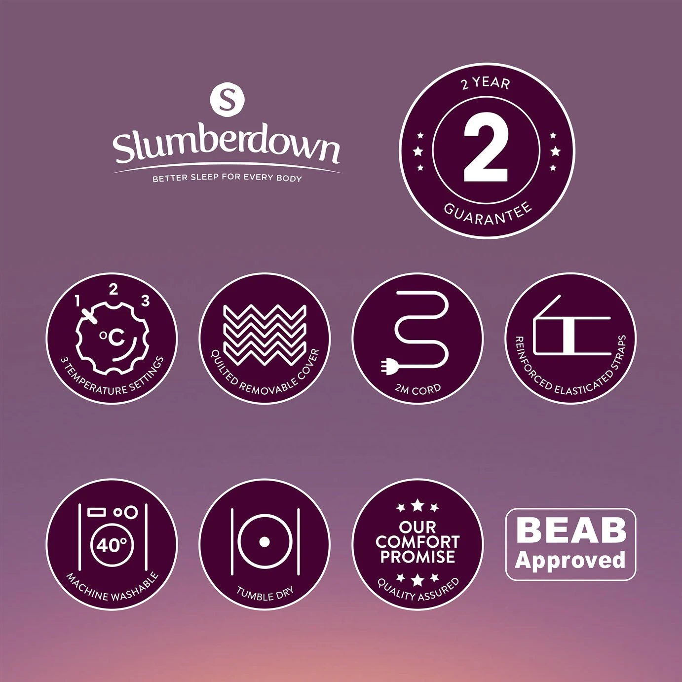 Slumberdown Comfy Cosy Nights Electric Blanket-King - Image 21