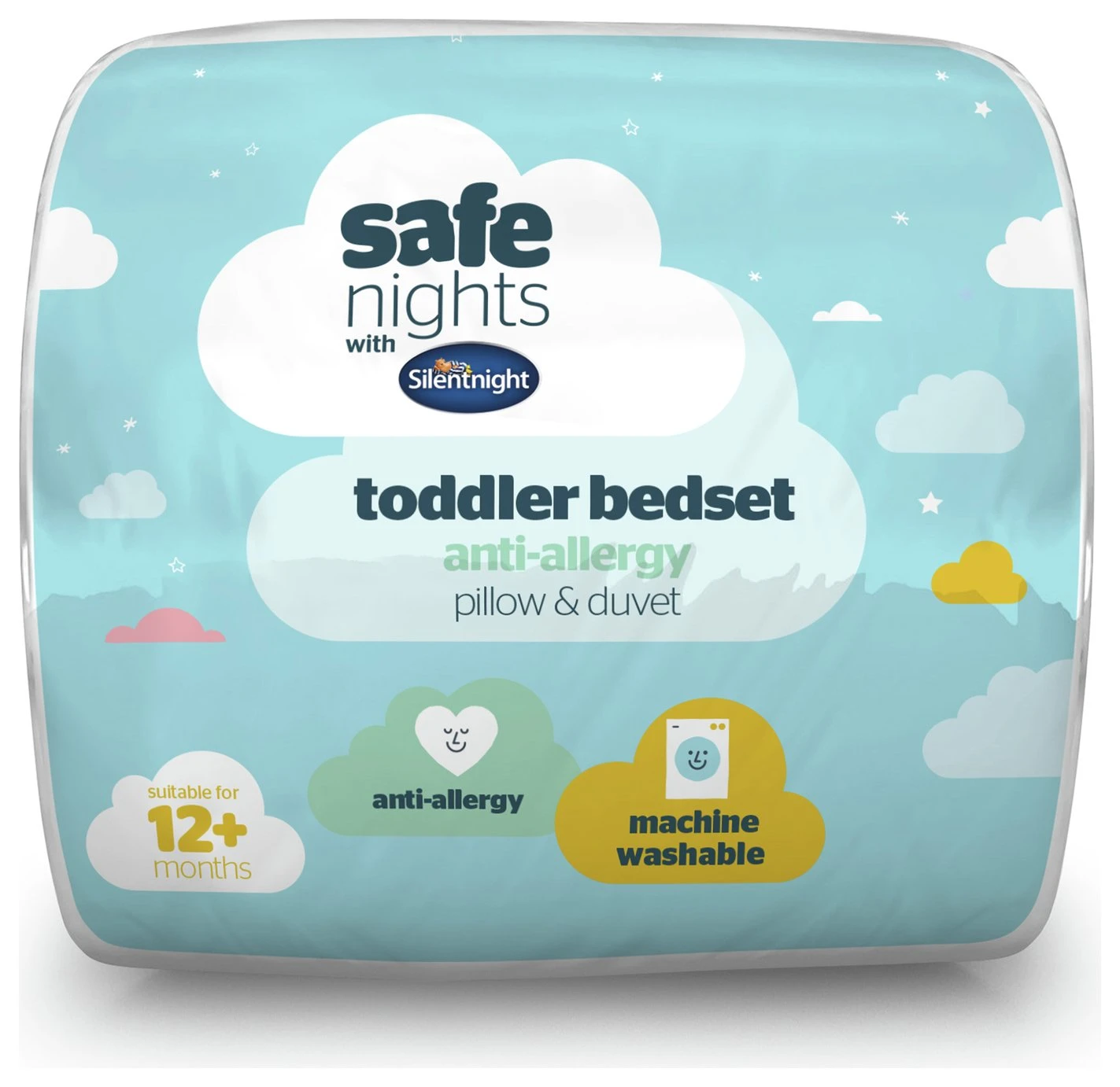 Silentnight Safe Nights Anti Allergy Duvet & Pillow -Cot Bed