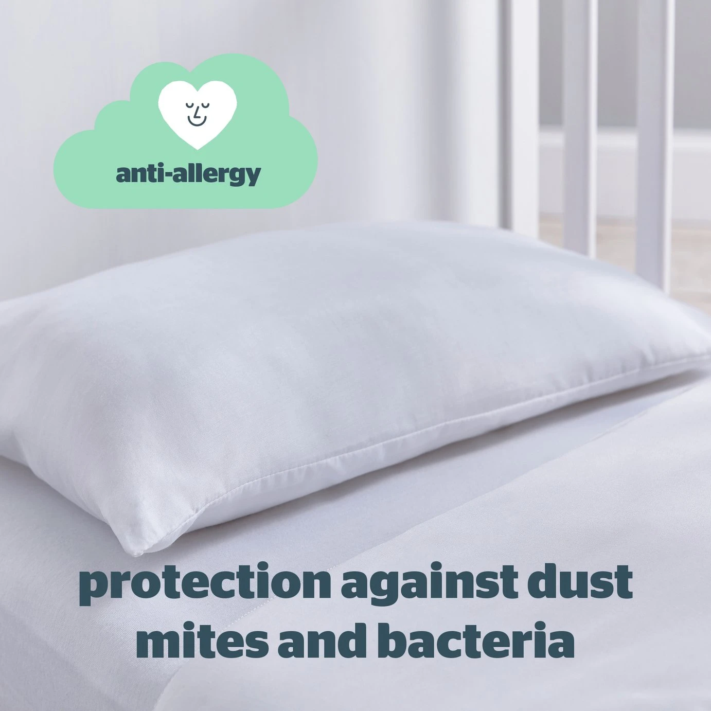 Silentnight Safe Nights Anti Allergy Duvet & Pillow -Cot Bed - Image 3