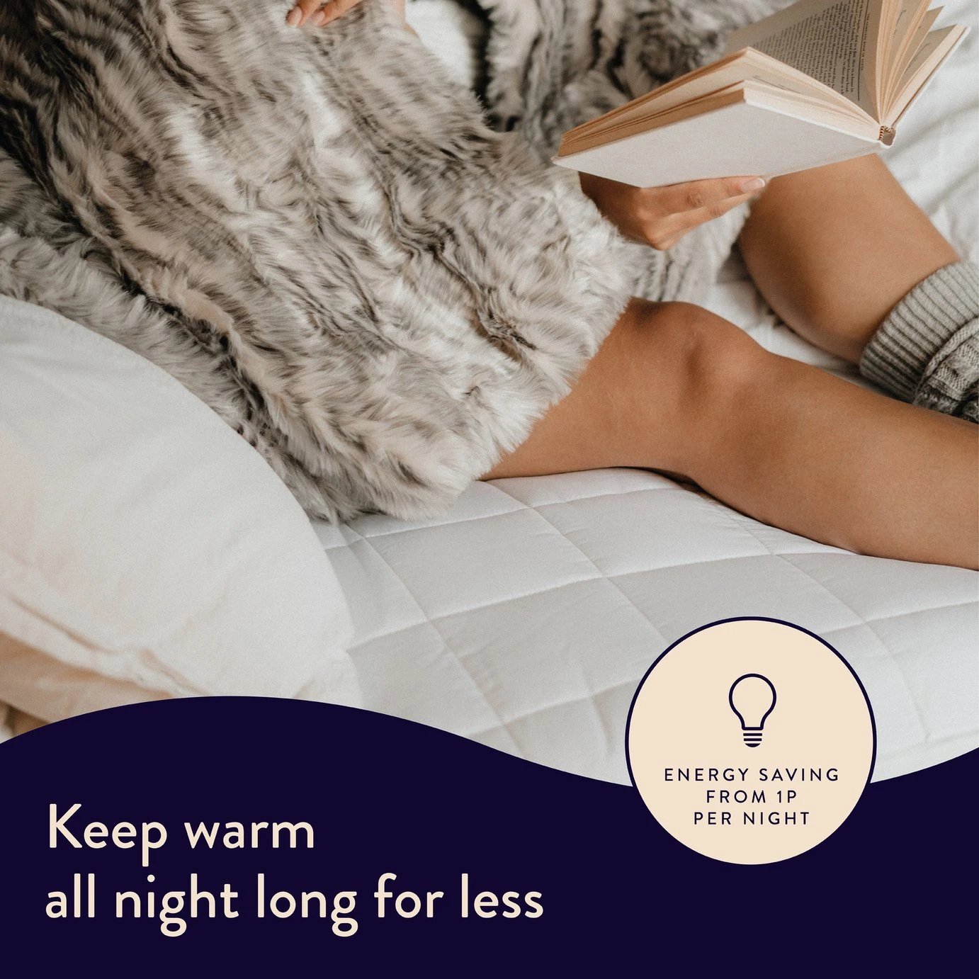 Dreamland Intelliheat Dual Control Mattress Protector-Double - Image 3