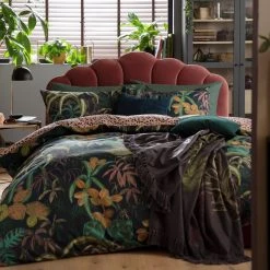 Habitat Botanical Print Multicolor Bedding Set - Double