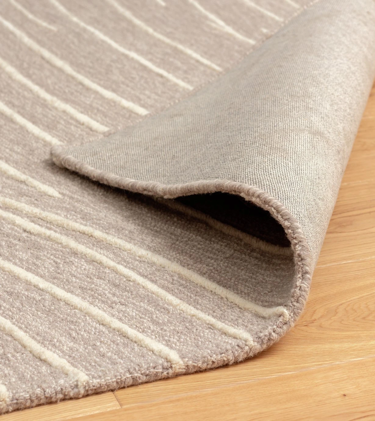 Habitat Hand Tufted Wool & Cotton Rug - Natural -120X170cm - Image 5