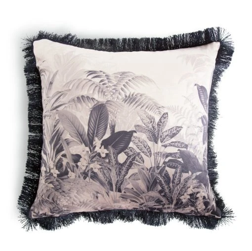 Habitat Tropical Fringed Cushion - Multi - 50x50cm