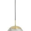 Habitat Tires Alabaster Ceiling Pendant Light -Brushed Brass