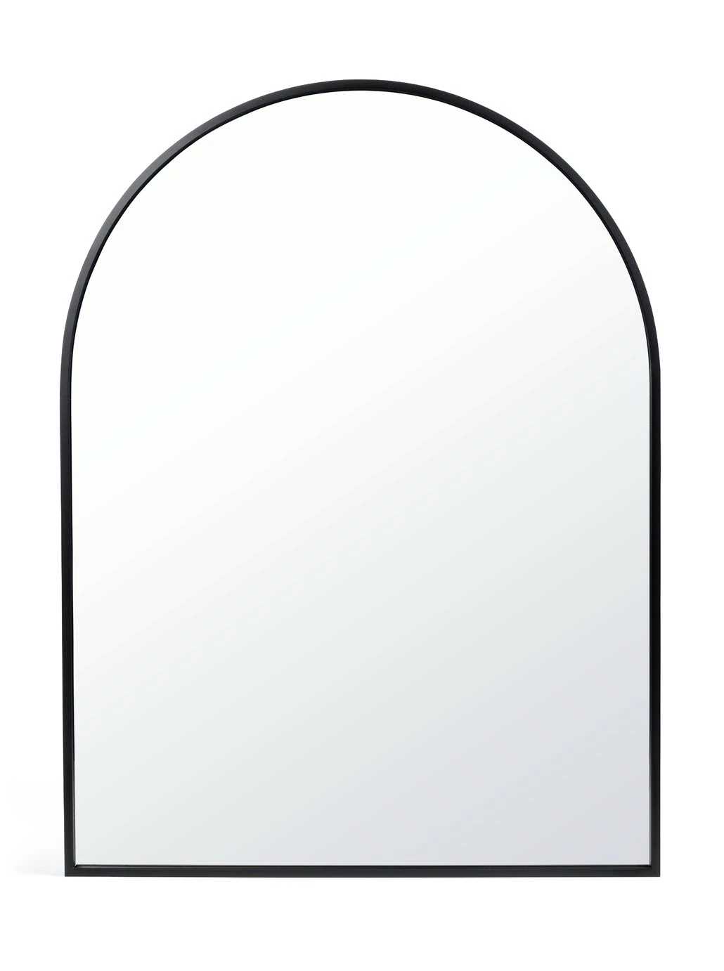 Habitat Arch Metal Wall Mirror - Black - 45x60cm