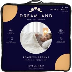 Dreamland Ivory Supersoft Dual Control Overblanket-King