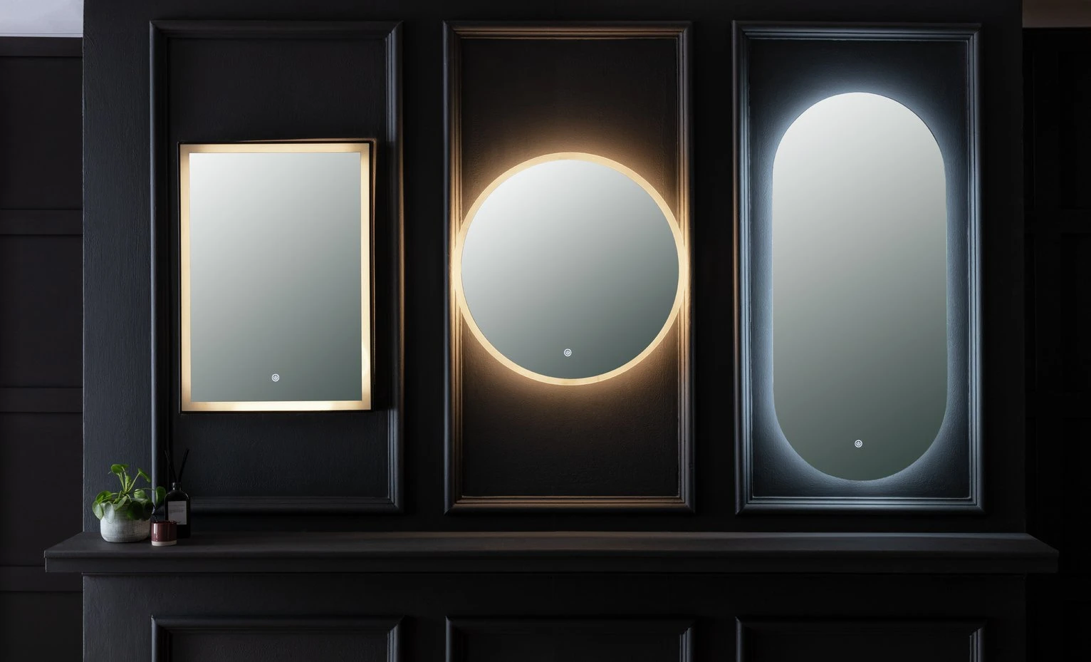 Habitat Large Vertical Backlight LED Mirror - White - Image 7