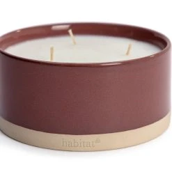 Habitat Large Ceramic Candle - Patchouli & Plum