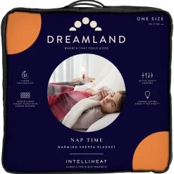 Dreamland Sherpa Tartan Reversible Overblanket