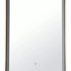 Habitat Rectangle Backlight LED Mirror - Black