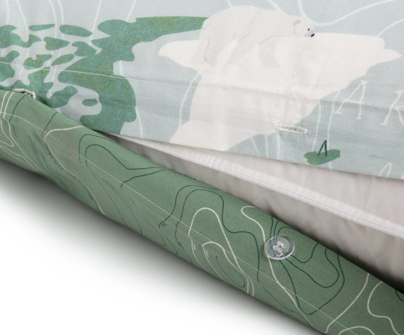 Habitat Kids Cotton World Map Print Bedding Set - Toddler - Image 6