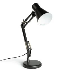 Habitat Swing Arm Desk Lamp - Matt Black