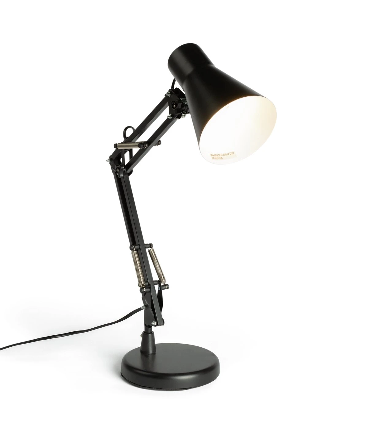 Habitat Swing Arm Desk Lamp - Matt Black - Image 4