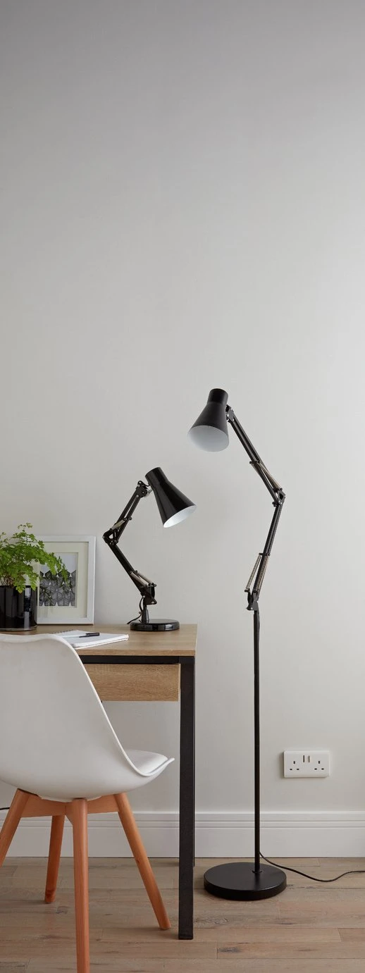 Habitat Swing Arm Desk Lamp - Matt Black - Image 2