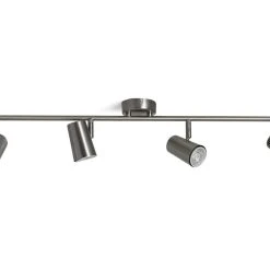 Habitat Brushed Chrome 4 Light Spotlight Bar