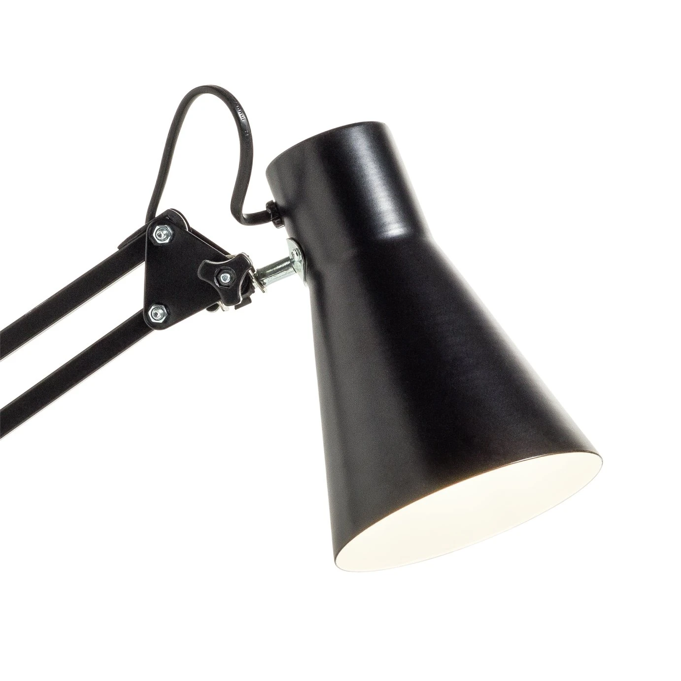 Habitat Swing Arm Floor Lamp - Matt Black - Image 7