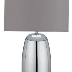 Habitat Largo Touch Table Lamp - Grey & Chrome