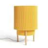 Habitat Mid Century Pleated Column Table Lamp - Yellow