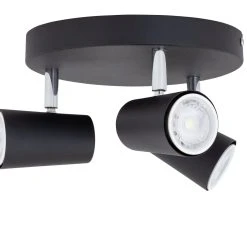 Habitat 3 Light Spotlight Plate - Matt Black