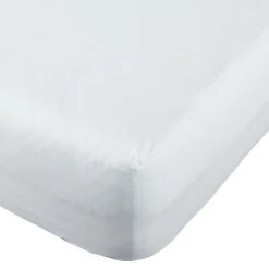 Habitat Pure Cotton 200TC White Deep Fitted Sheet - Single