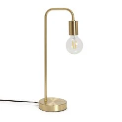 Habitat Rayner Steel LED Table Lamp - Brass