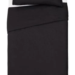 Habitat Cotton Rich Plain Black Bedding Set - Single