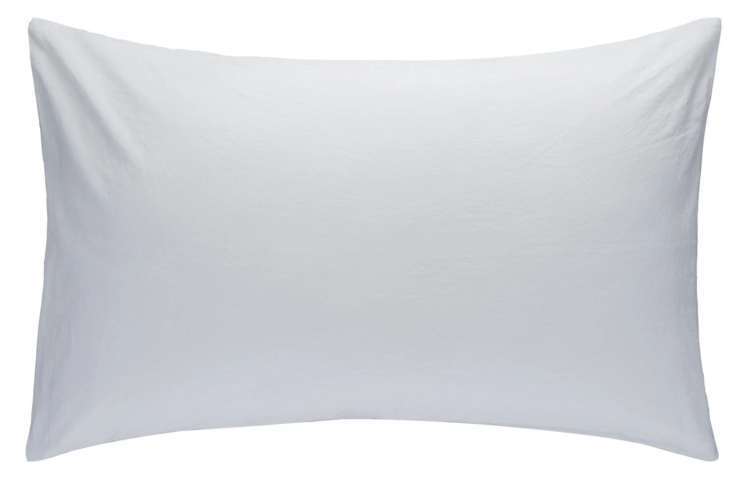 Habitat Stonewashed Cotton Plain White Bedding Set - Single - Image 4