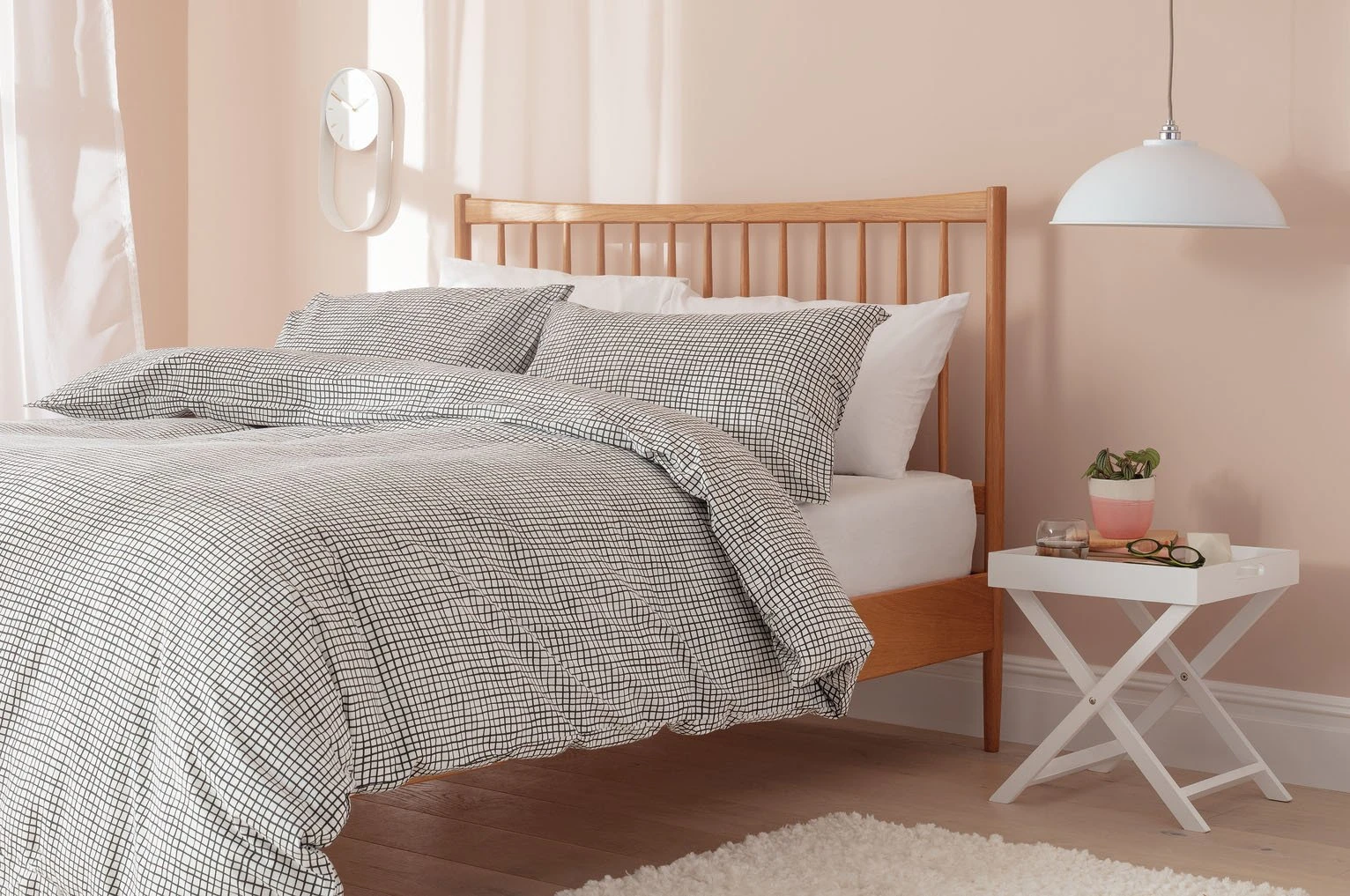 Habitat Cotton Willow Black & White Bedding Set - Double - Image 6