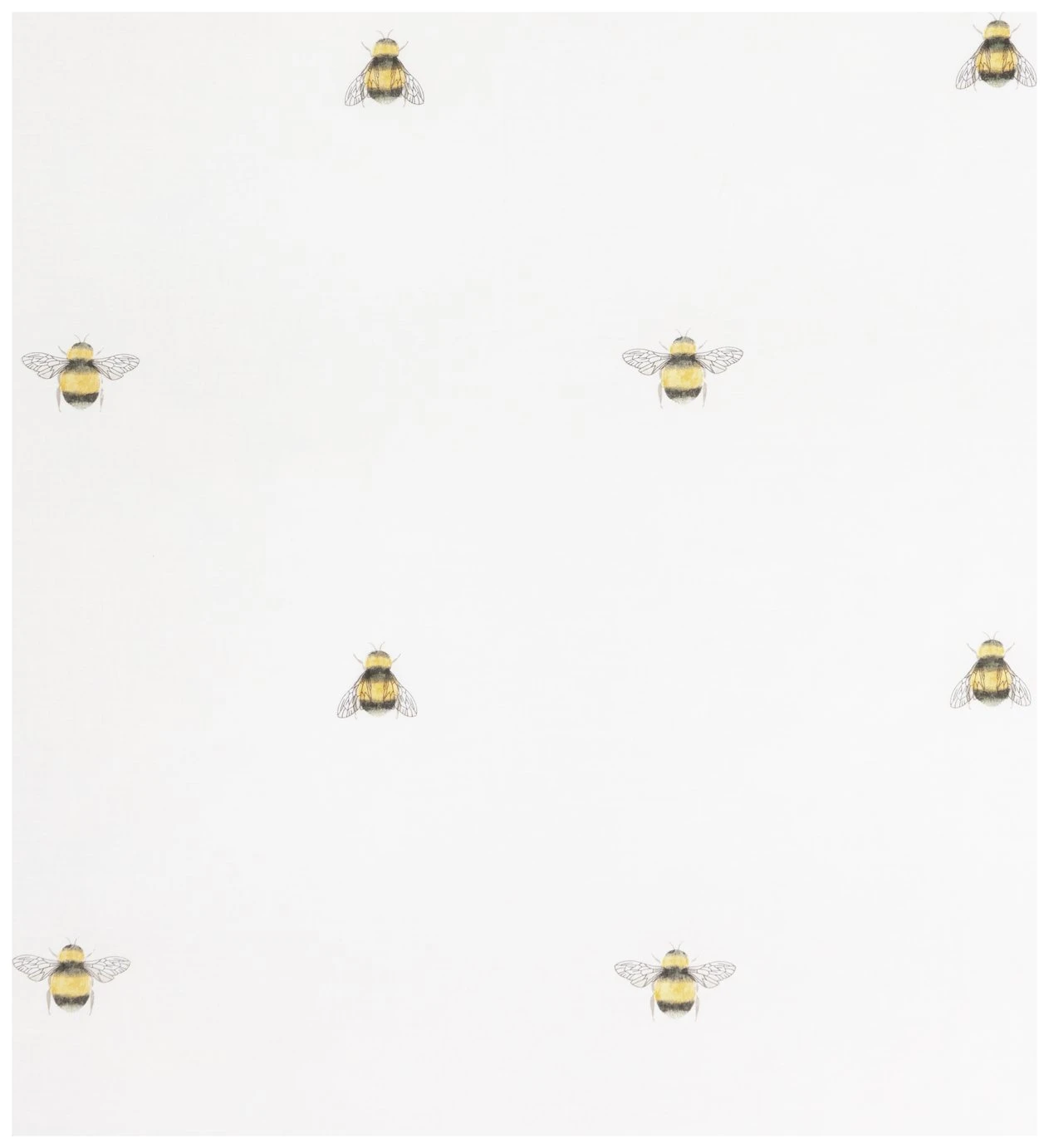 Habitat Hideaway Bee Print White Bedding Set - Single - Image 2