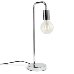 Habitat Rayner Steel LED Table Lamp - Chrome