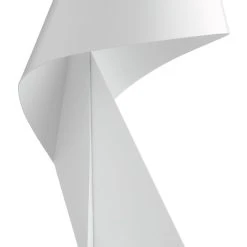 Habitat Ribbon Mini Metal Table Lamp - White