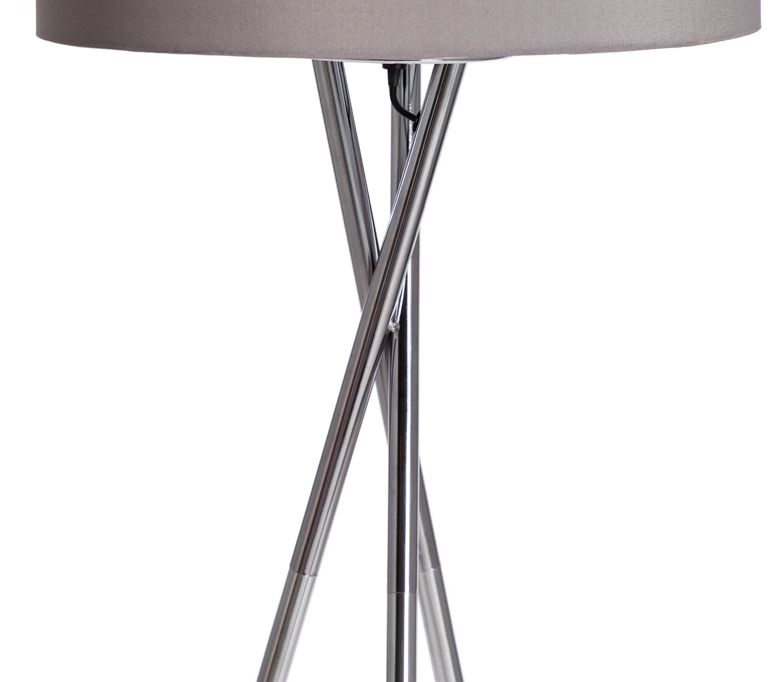Habitat Tripod Floor Lamp - Grey And Chrome - Image 4